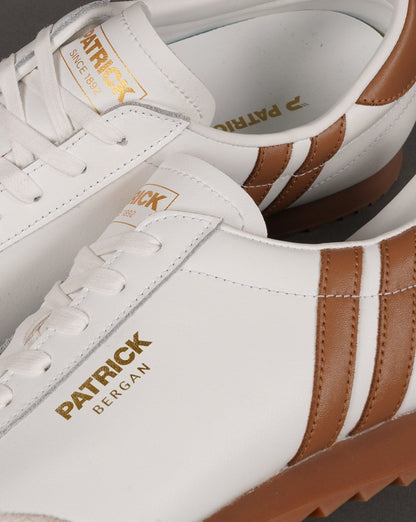 Patrick Bergan Sneakers Weiß/Hellbraun