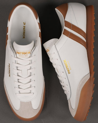 Patrick Bergan Sneakers Weiß/Hellbraun