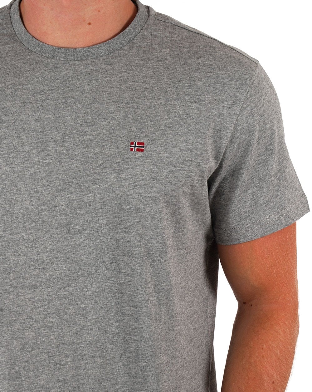 Napapijri Salis T-Shirt Mittelgrau meliert