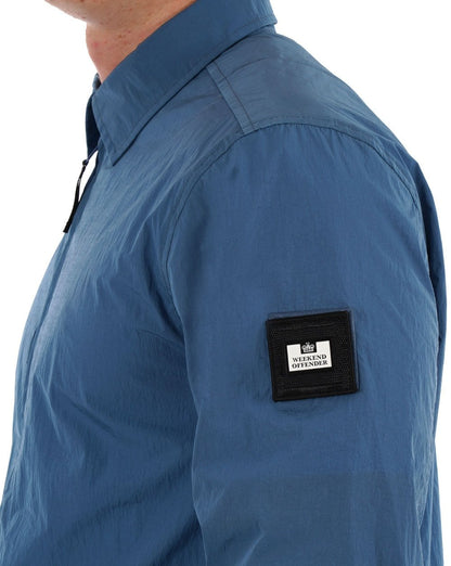 Weekend Offender Vinnie Überhemd Baltic Blue