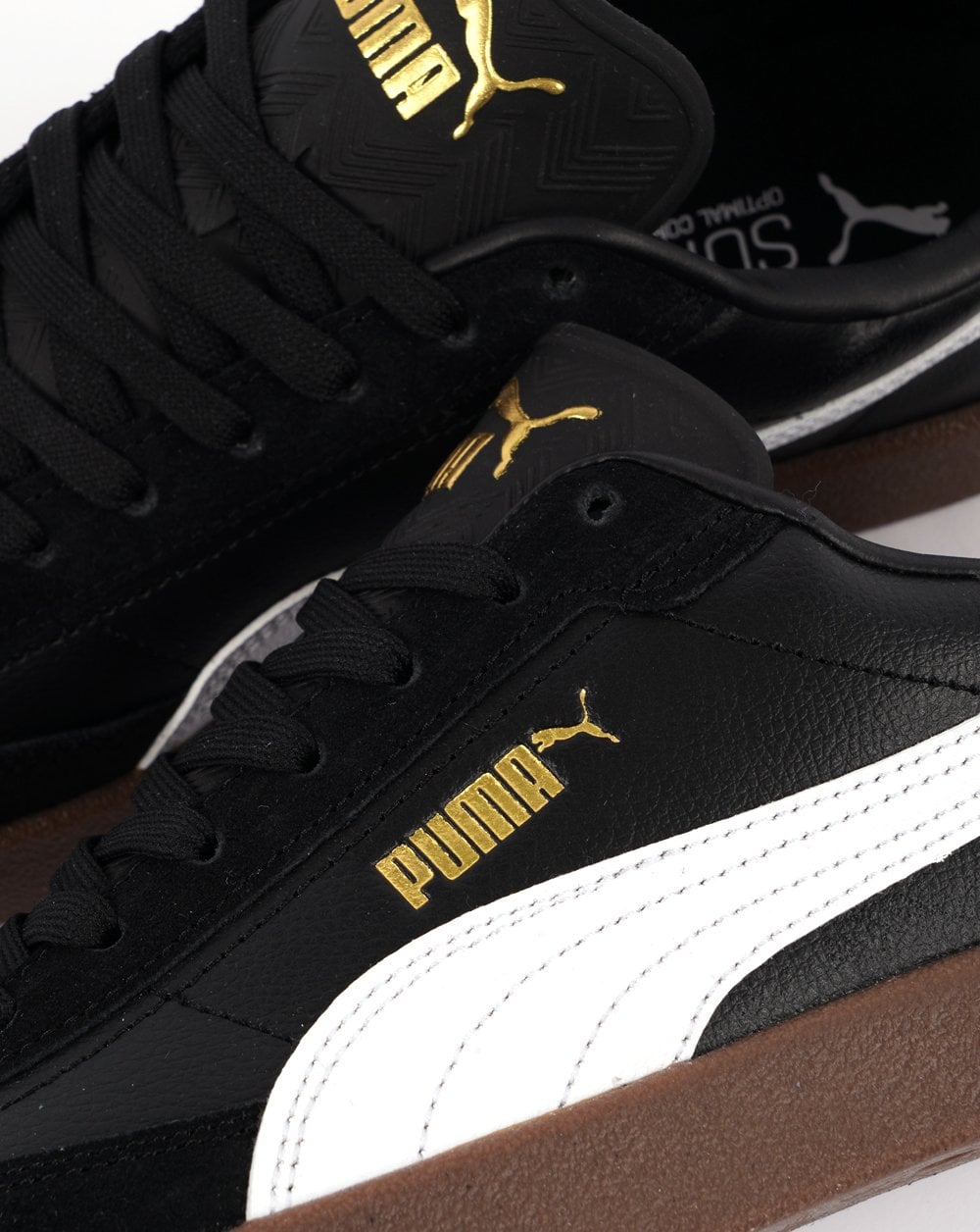 Puma Club II Era F-Ball Turnschuhe Schwarz – Gold