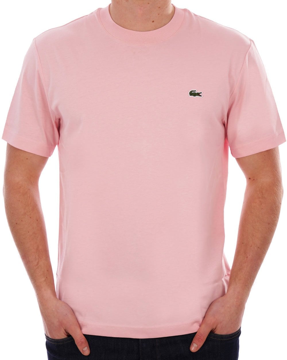 Lacoste – T-Shirt mit klassischer Passform, Zartrosa