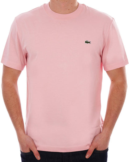 Lacoste – T-Shirt mit klassischer Passform, Zartrosa