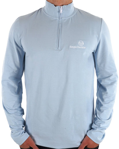 Sergio Tacchini 1/4 Zip Top Himmelblau