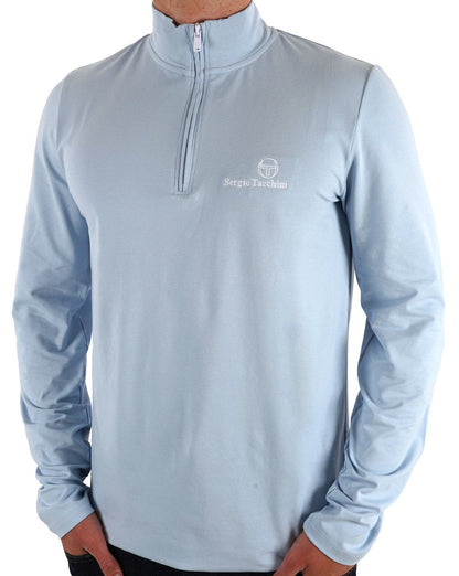 Sergio Tacchini 1/4 Zip Top Himmelblau