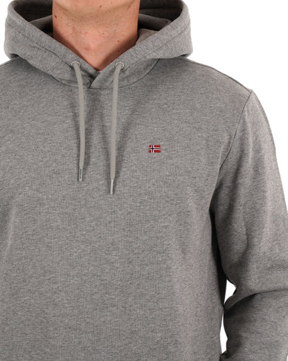 Napapijri Balis OH Hoodie Mittelgrau Meliert