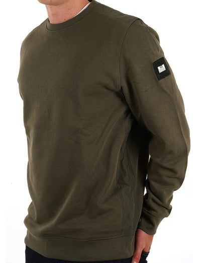 Weekend Offender F Bomb Sweatshirt Khaki Grün