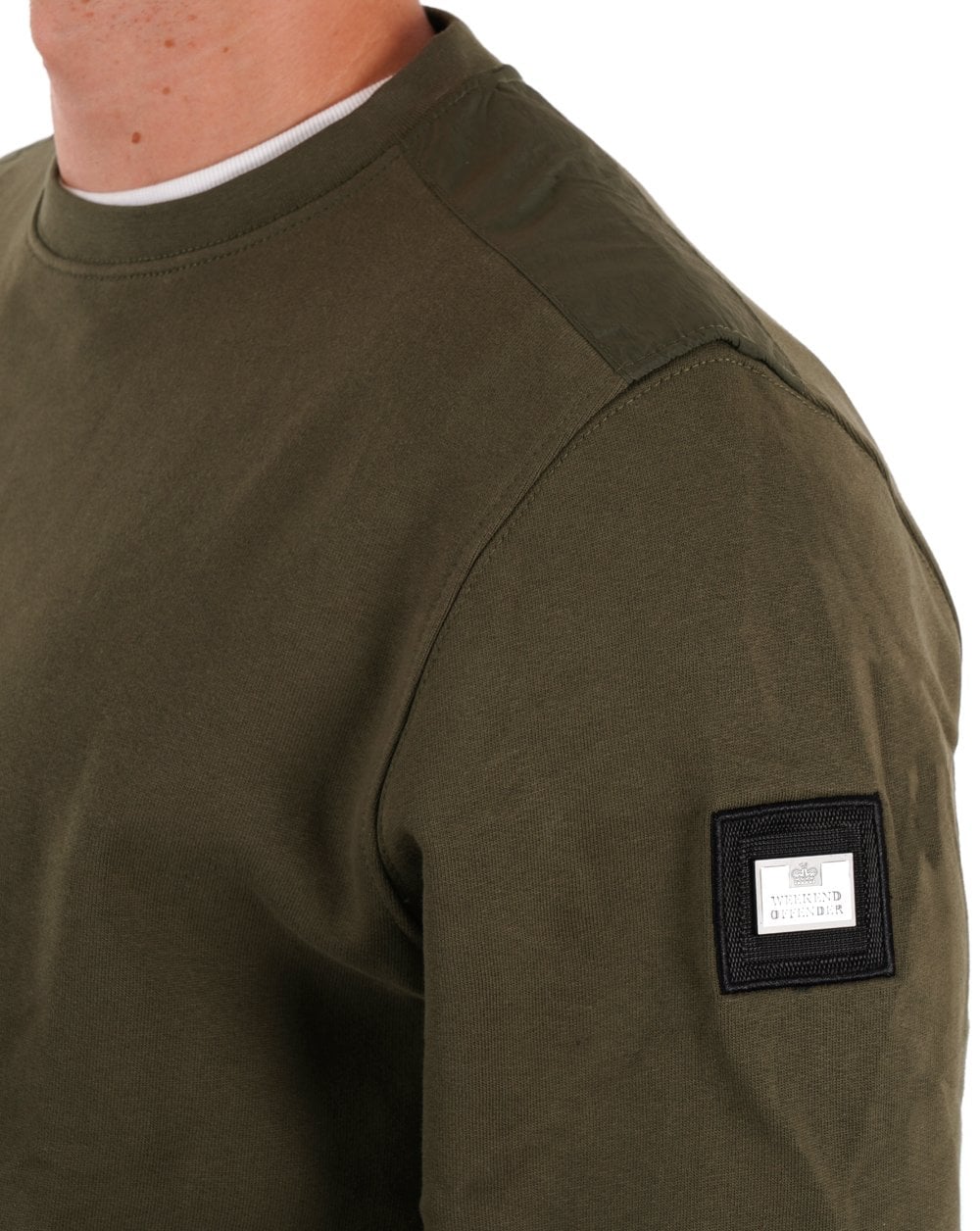 Weekend Offender F Bomb Sweatshirt Khaki Grün