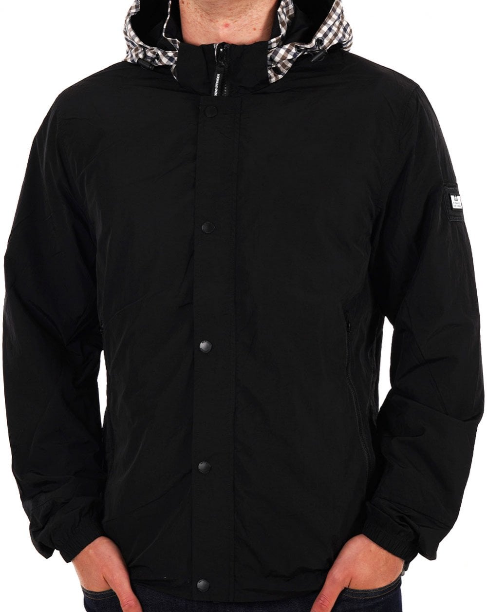 Weekend Offender Saunders AW Jacke Schwarz/Karo