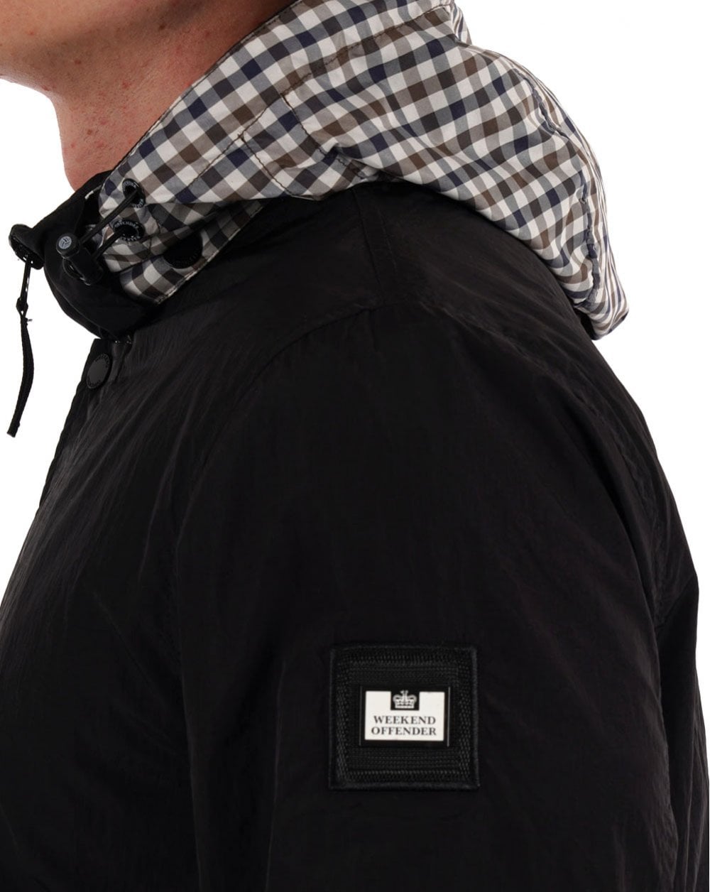 Weekend Offender Saunders AW Jacke Schwarz/Karo