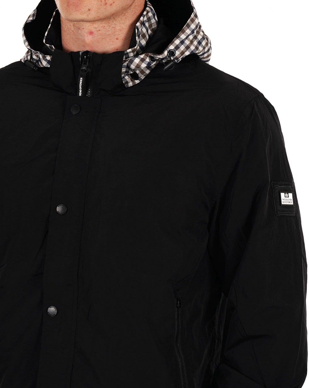 Weekend Offender Saunders AW Jacke Schwarz/Karo