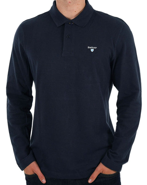 Barbour Original Sports Long Sleeve Polo Navy