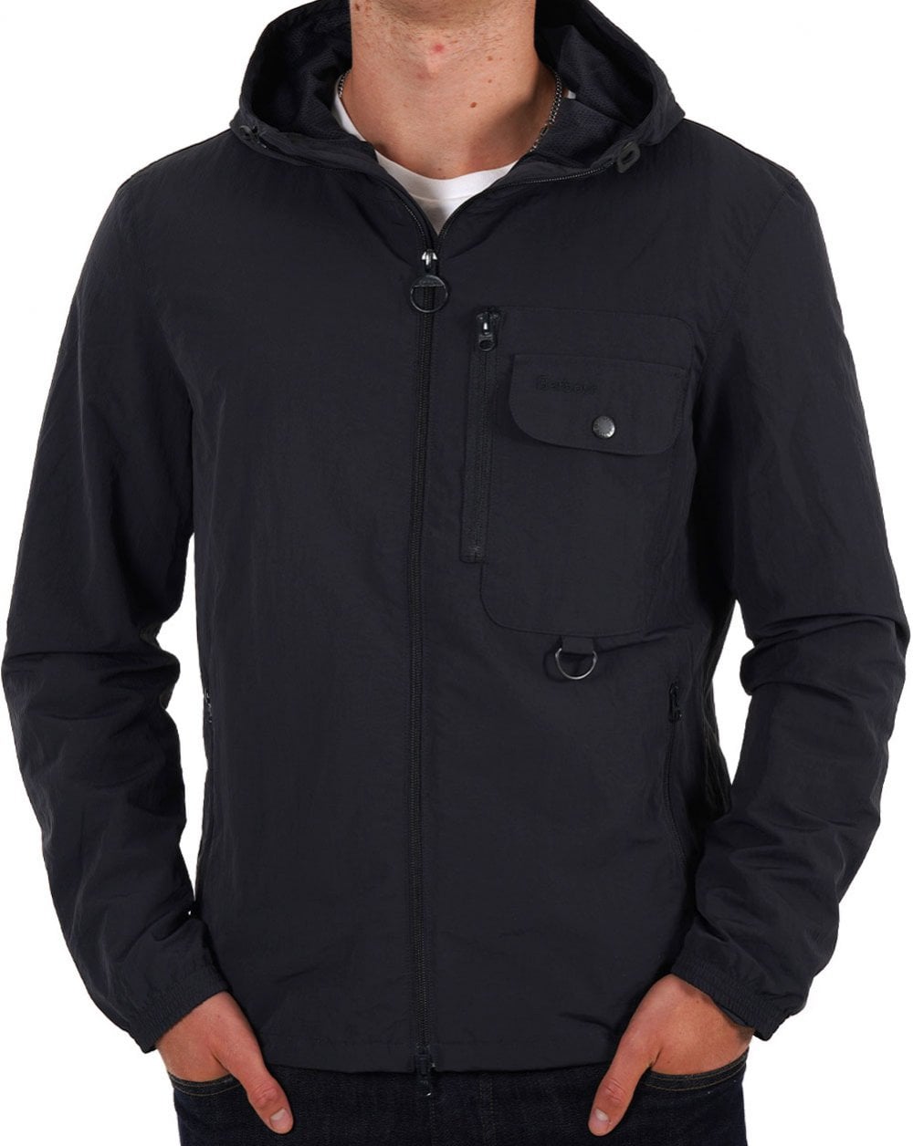 Barbour Angler Wasserfeste Jacke Marineblau