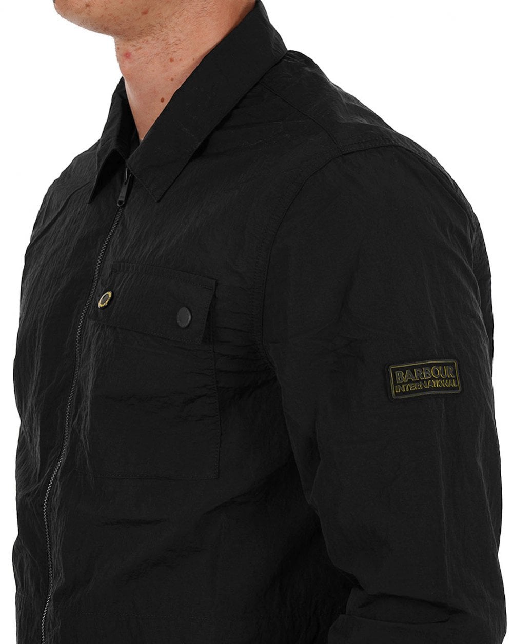 Barbour International Inline-Überhemd Schwarz