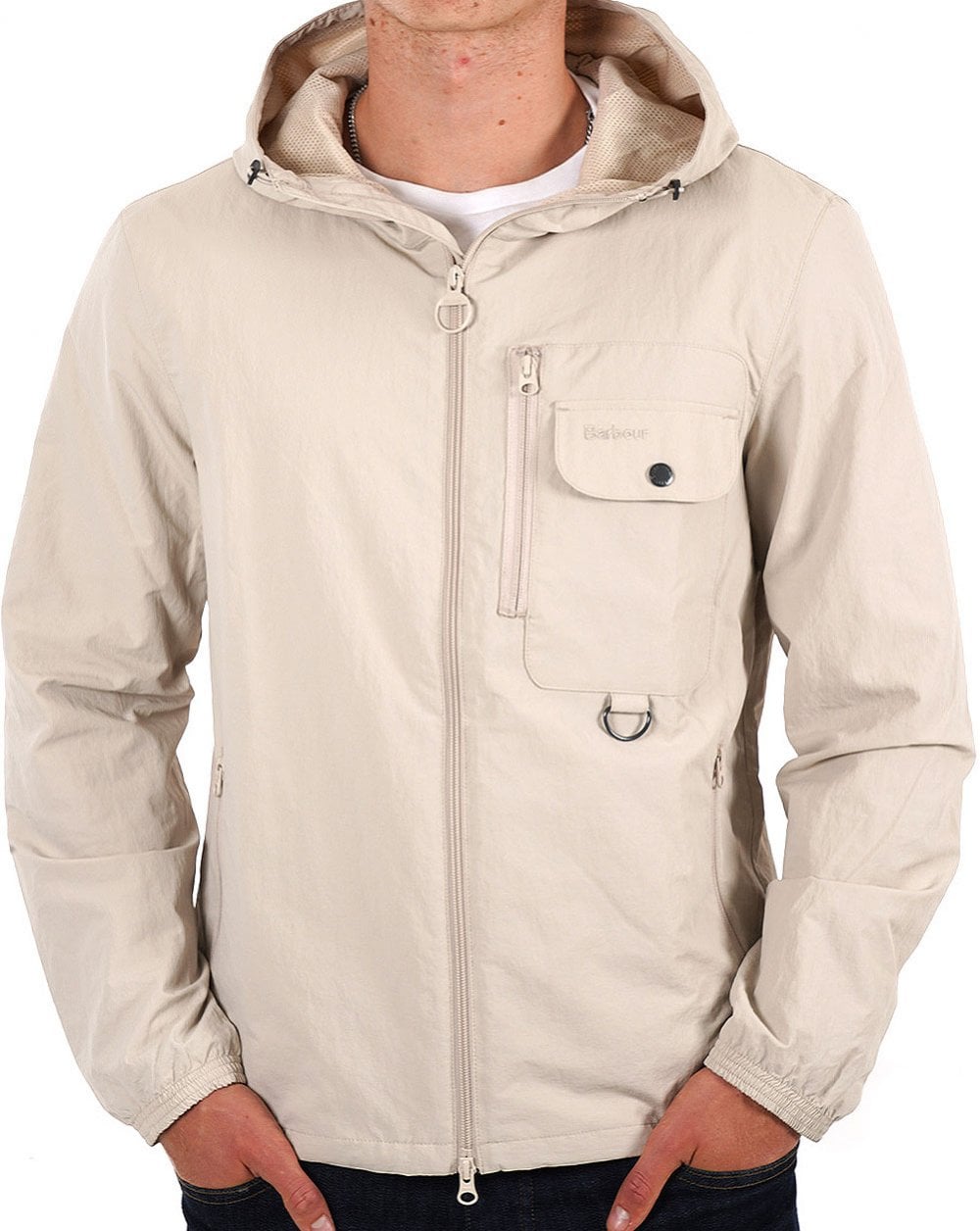Barbour Angler Wasserfeste Jacke Mist