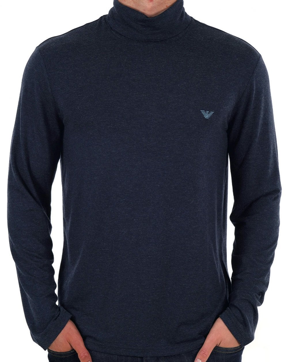 Emporio Armani Rollkragenpullover Marineblau