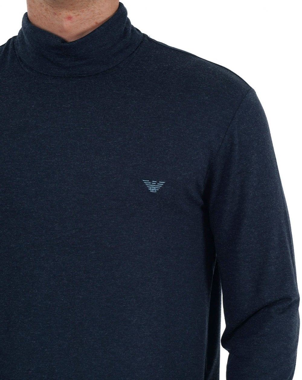 Emporio Armani Rollkragenpullover Marineblau
