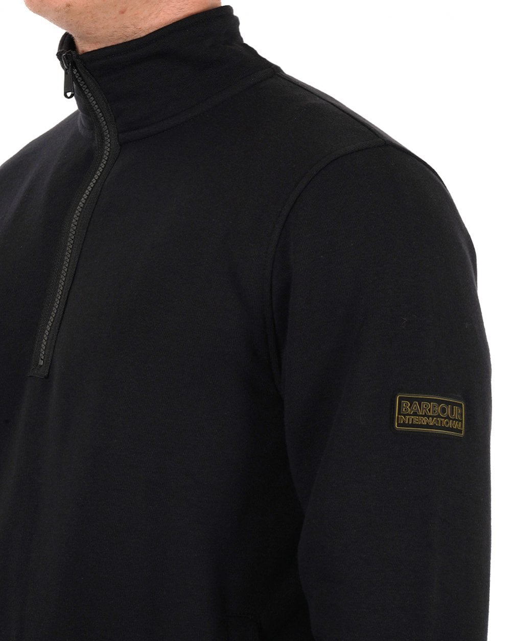 Barbour International Outline Trichterhals-Sweatshirt Schwarz