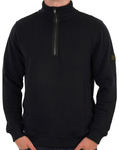 Barbour International Outline Trichterhals-Sweatshirt Schwarz