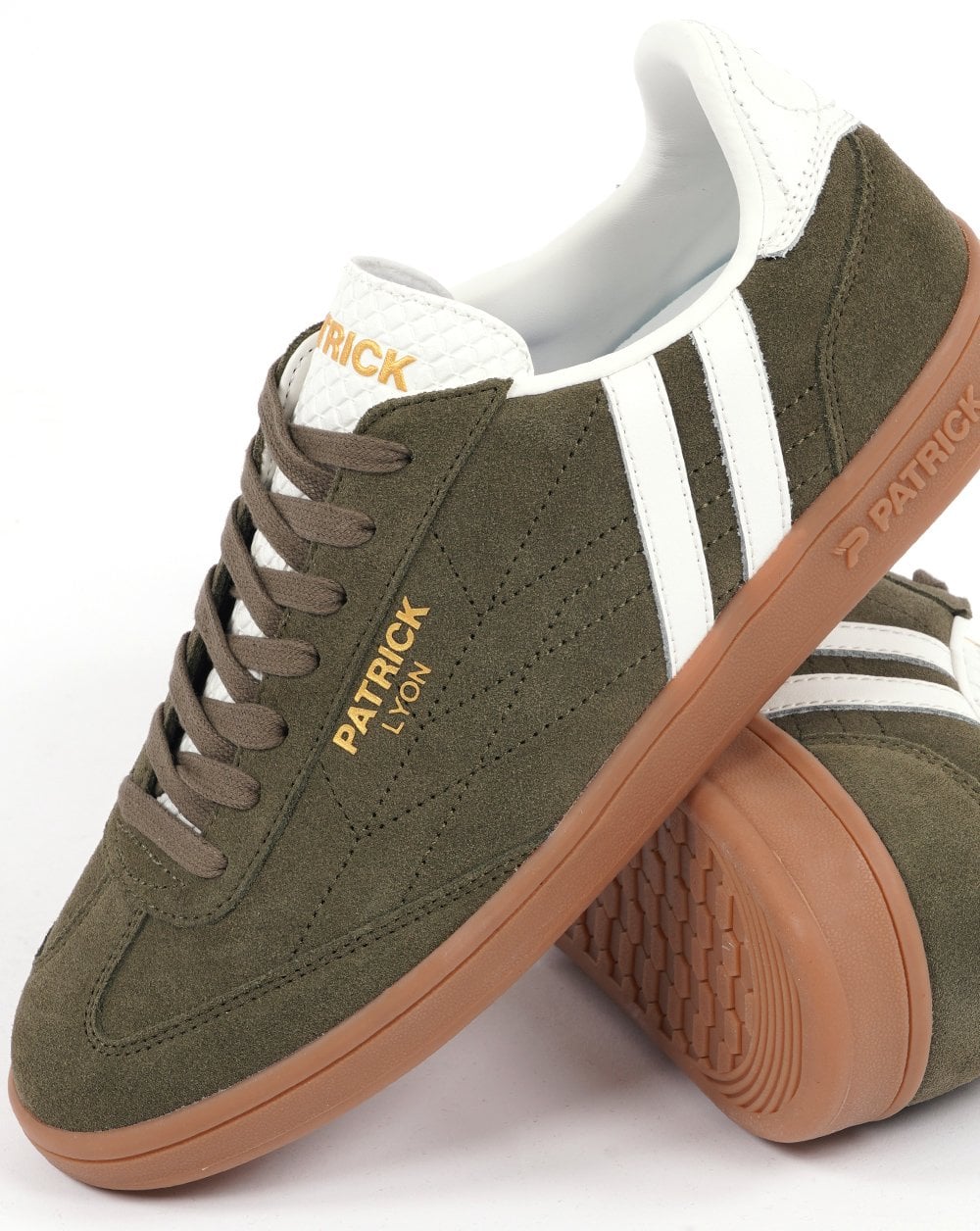Patrick Lyon Sneakers Olivgrün/Weiß/Gummi