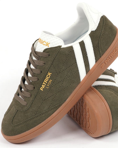 Patrick Lyon Sneakers Olivgrün/Weiß/Gummi