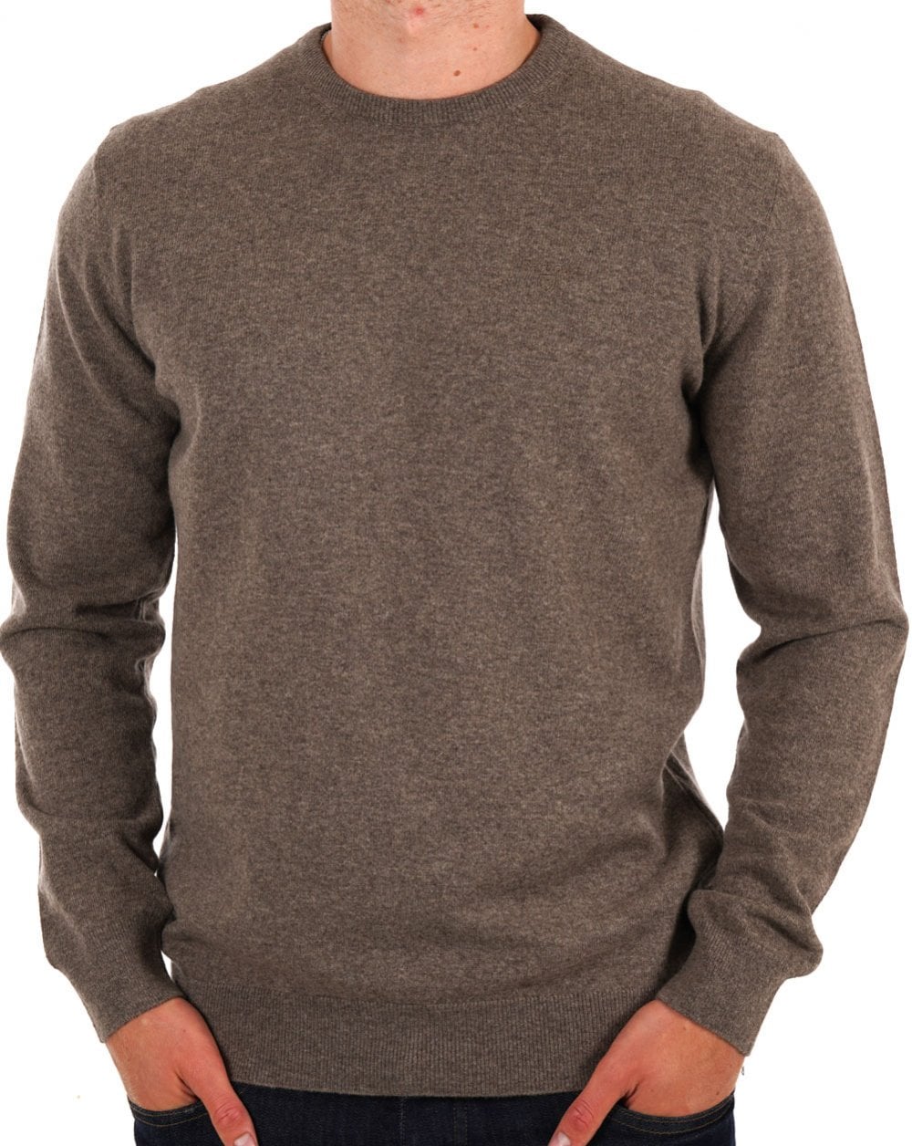 Barbour Lammwollpullover Dark Stone