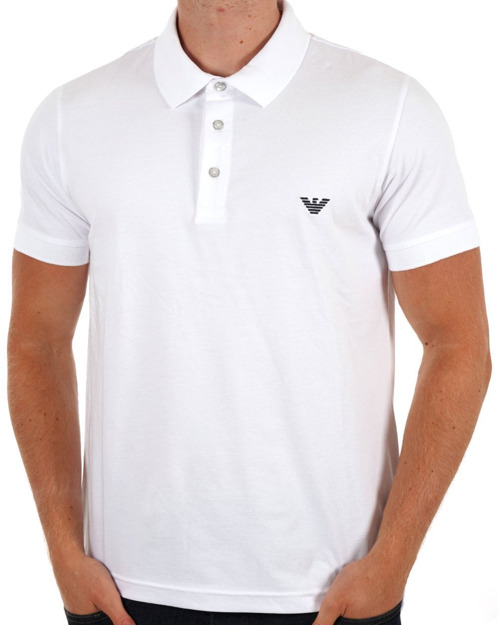 Emporio Armani Beach Poloshirt Weiß
