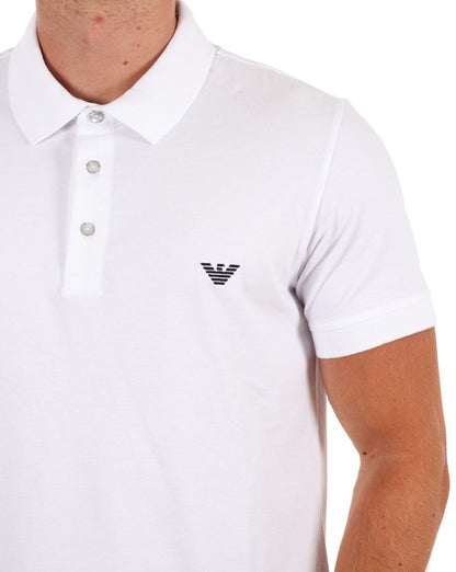 Emporio Armani Beach Poloshirt Weiß