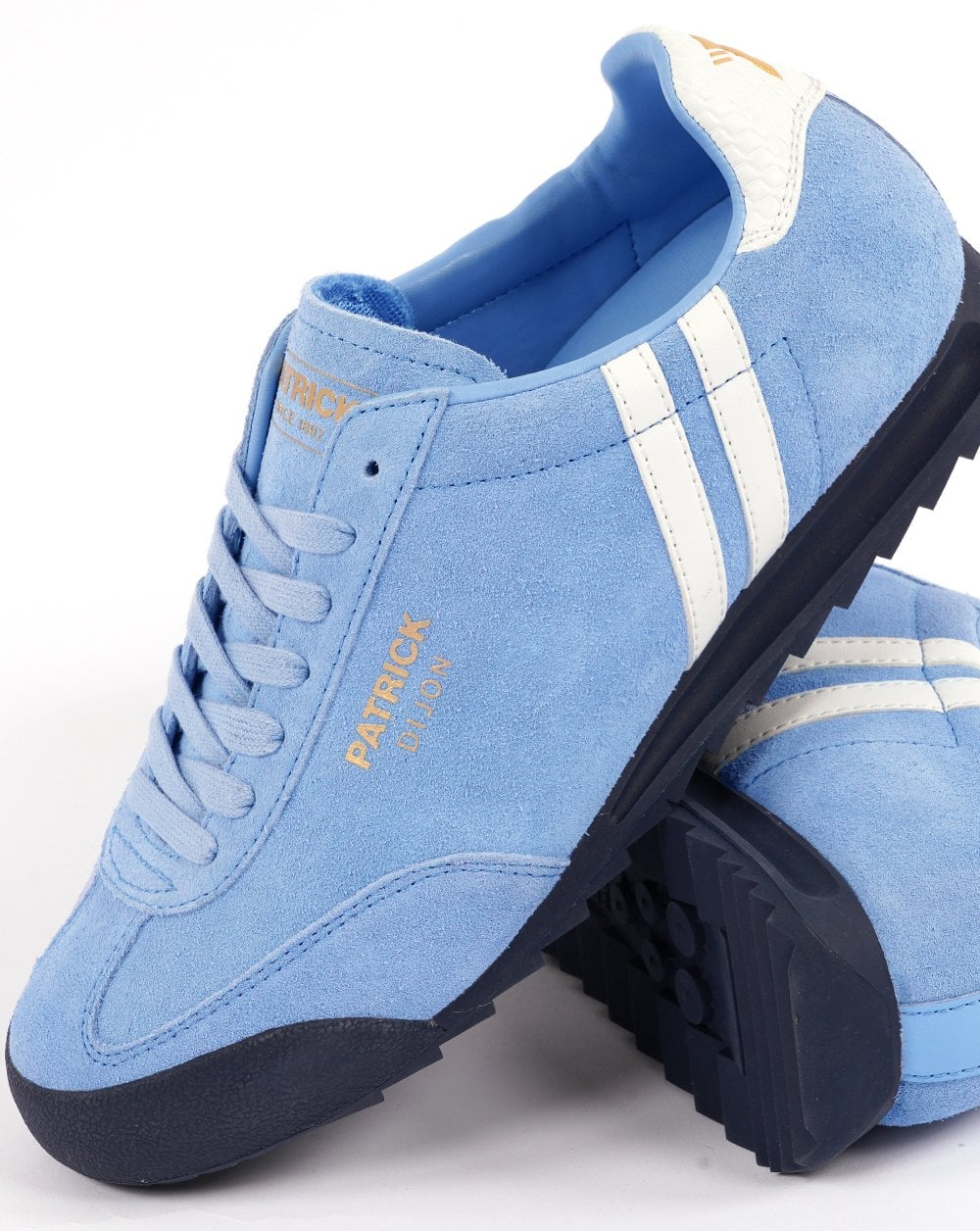 Patrick Dijon Sneakers Himmelblau/Weiß/Marineblau