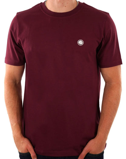 Pretty Green Mitchell T-Shirt Burgunderrot