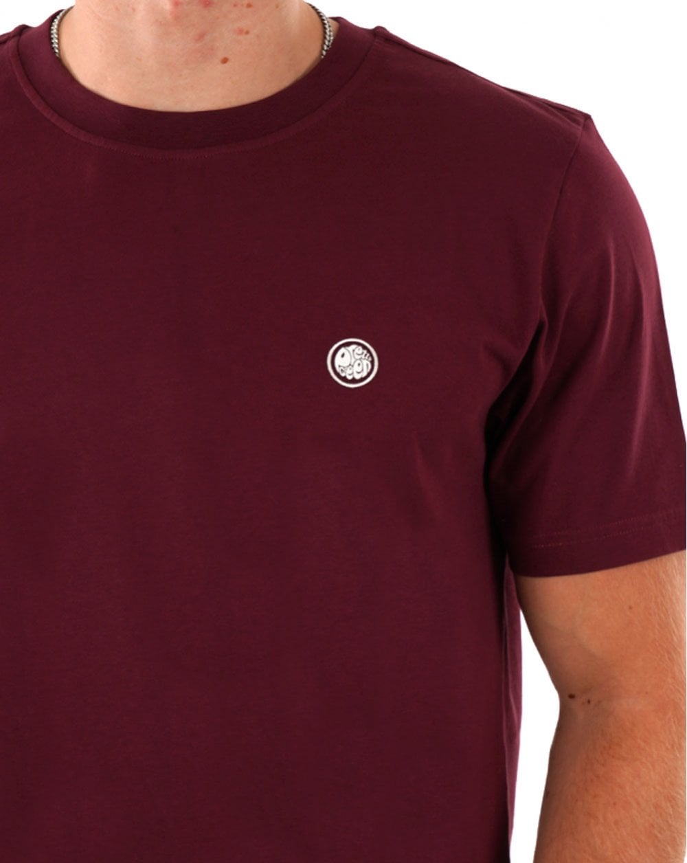 Pretty Green Mitchell T-Shirt Burgunderrot