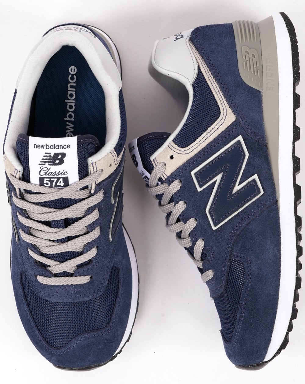 New Balance 574 Classic Trainer Marineblau / Grau