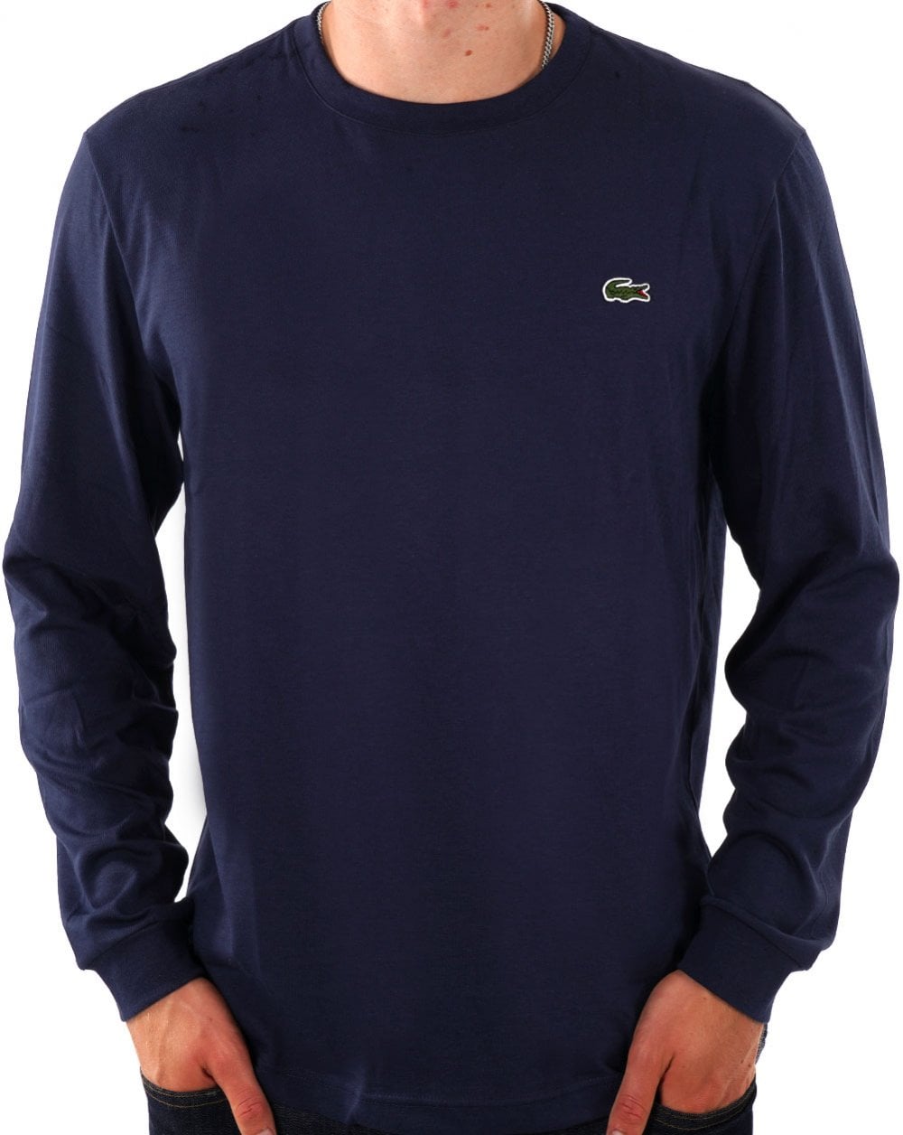 Lacoste Langarm-T-Shirt Marineblau