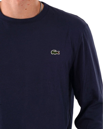 Lacoste Langarm-T-Shirt Marineblau