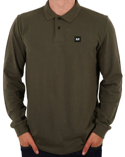 Weekend Offender Dice LS Polo Khaki Grün