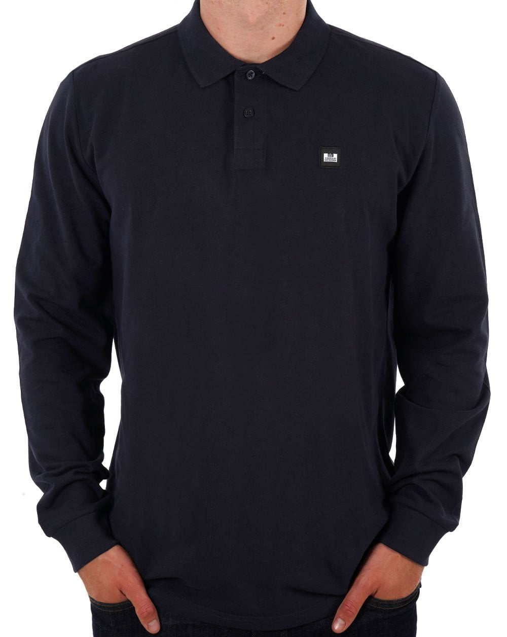 Weekend Offender Dice Langarm-Poloshirt, Marineblau