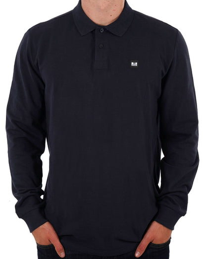 Weekend Offender Dice Langarm-Poloshirt, Marineblau