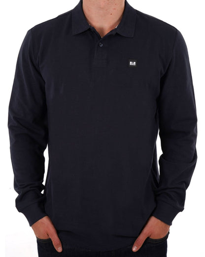 Weekend Offender Dice Langarm-Poloshirt, Marineblau