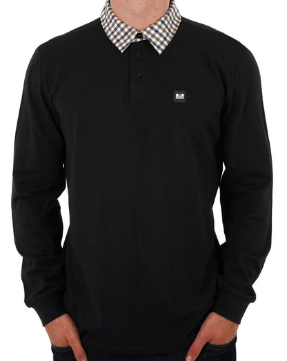 Weekend Offender Walker LS Poloshirt Schwarz