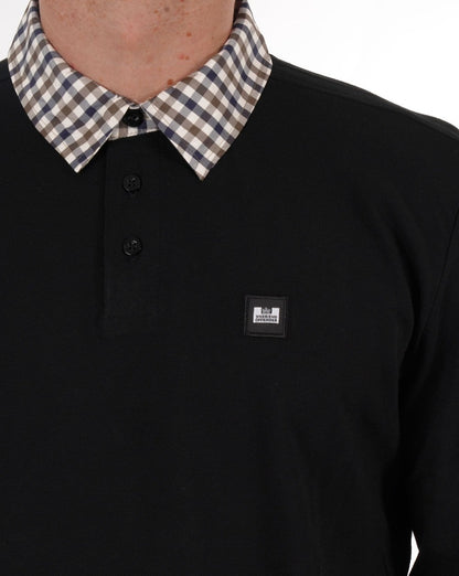 Weekend Offender Walker LS Poloshirt Schwarz