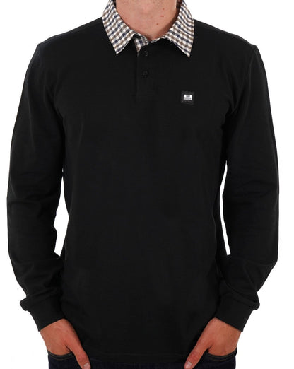 Weekend Offender Walker LS Poloshirt Schwarz