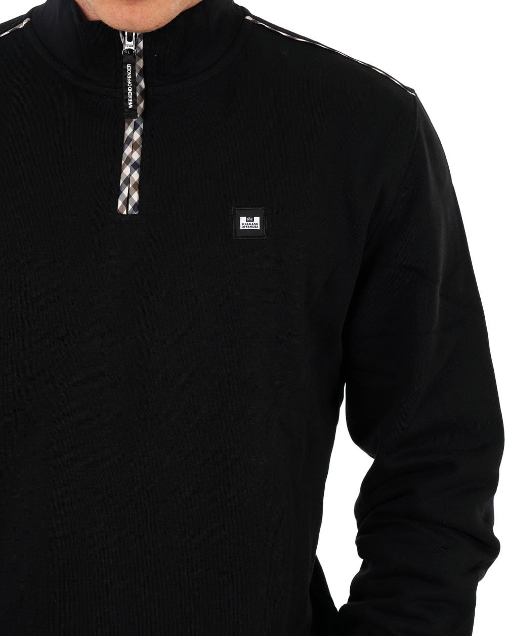 Weekend Offender Matisa Quarter Zip Sweatshirt Black