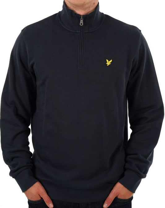 Lyle &amp; Scott – Sweatshirt mit 1/4-Reißverschluss, Marineblau