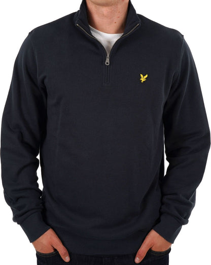 Lyle &amp; Scott – Sweatshirt mit 1/4-Reißverschluss, Marineblau