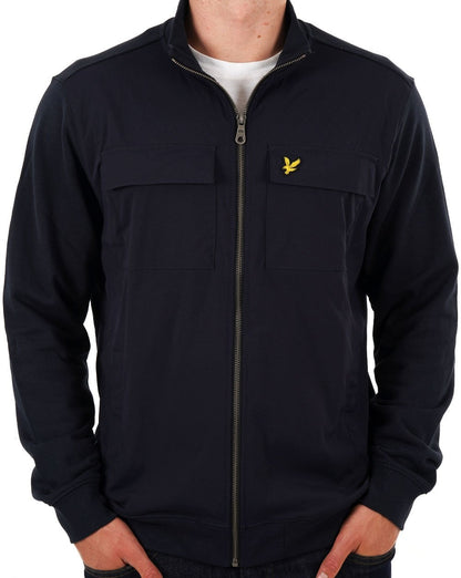 Lyle &amp; Scott Hybrid-Trainingsjacke mit Reißverschluss, Marineblau
