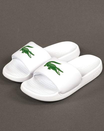 Lacoste Croco Slider Weiß/Grün