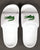 Lacoste Croco Sliders White/Green
