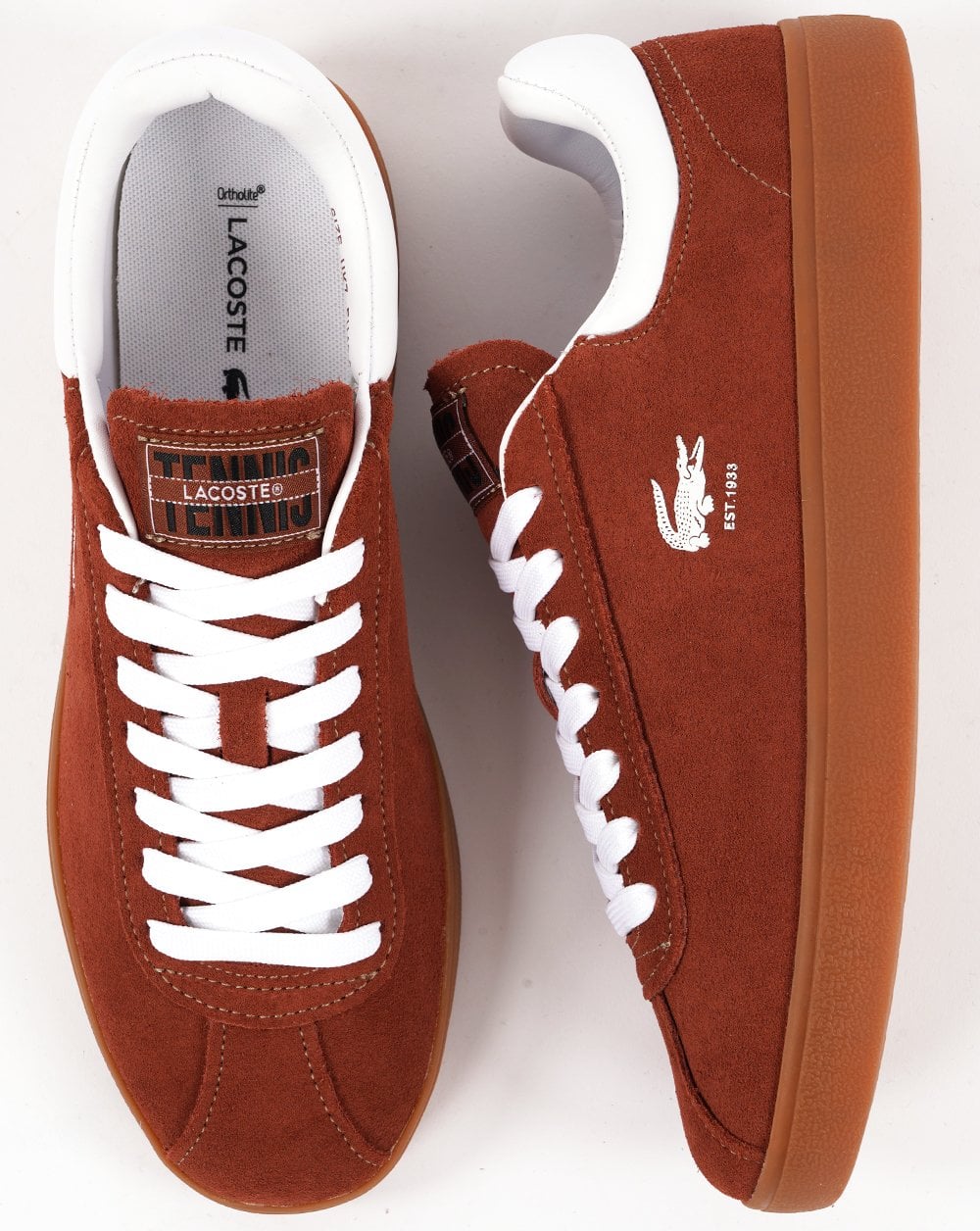 Lacoste Baseshot Trainer Braun/Gummi