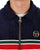 Sergio Tacchini Striped 70s Velour Track Top Navy