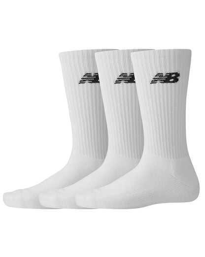 New Balance Everyday Crew Socken, 6er-Pack, Weiß